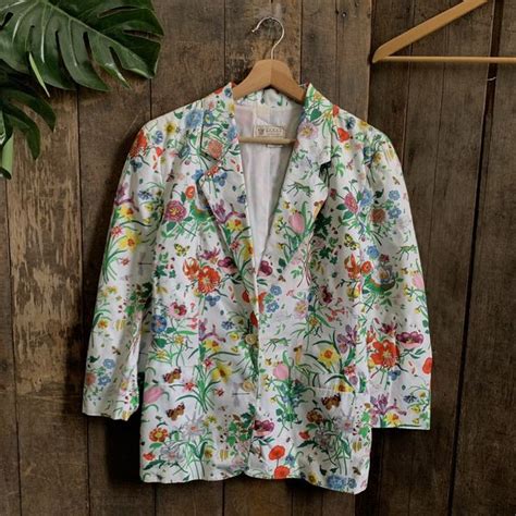 gucci floral blazer|Gucci blazer price.